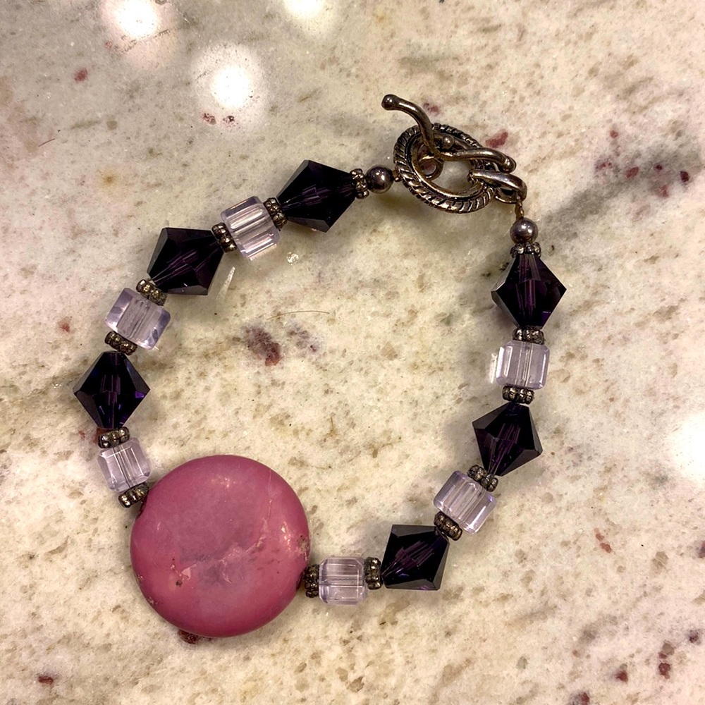 Purple stone bracelet